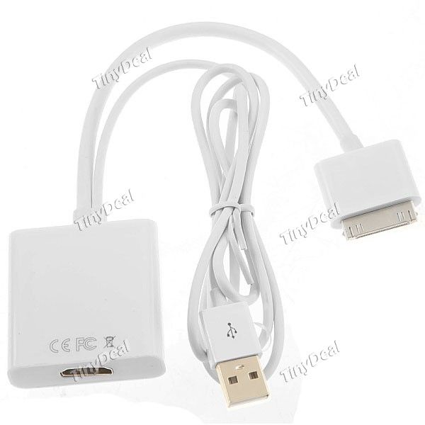 Cabo Adaptador HDMI Conector Dock / USB para iPhone, iPad...