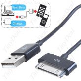 Cabo USB de Dados e Carga para iPhone iPad, iPod - Preto