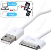 Cabo USB de Dados e Carga para iPhone iPad, iPod - Branco